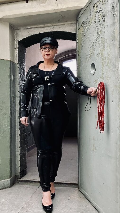 Warden Mistress April takes her Slave to prison