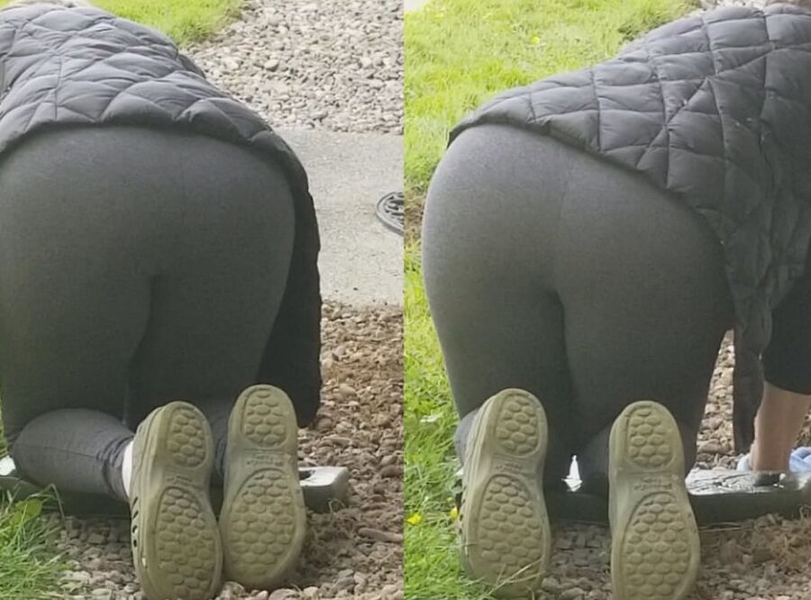 Yoga pants still look hot on year old MarieRocks