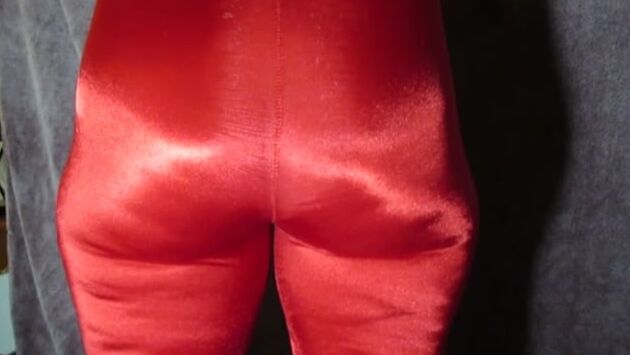 PAWG WIfe in Shiny Spandex Catsuit Bodysuit Unitard