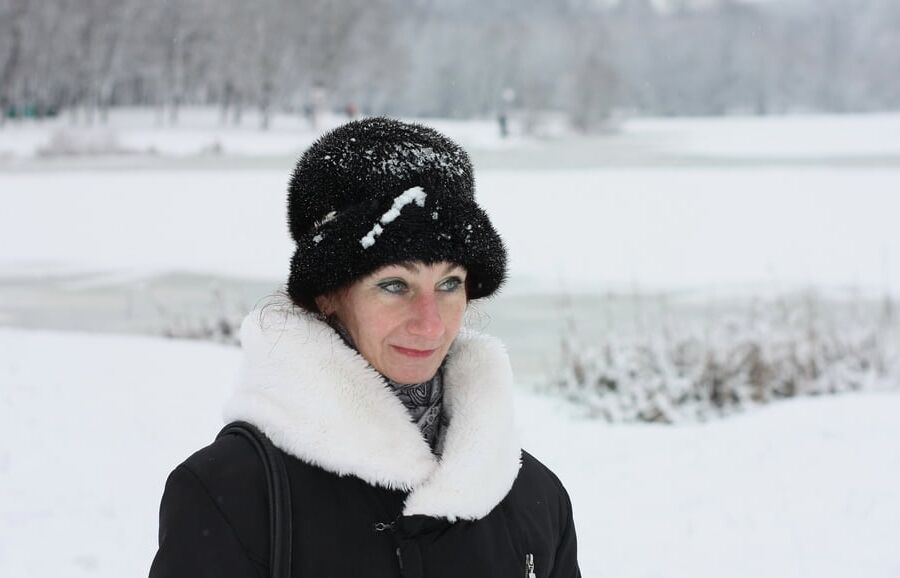 White Winter Portrait