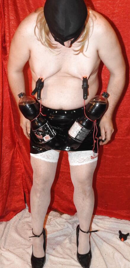 Tits Torture with L bottle for Nipple