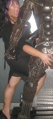 Some solo pics of my slutty wife from recent party