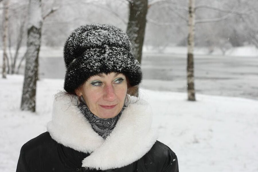 White Winter Portrait
