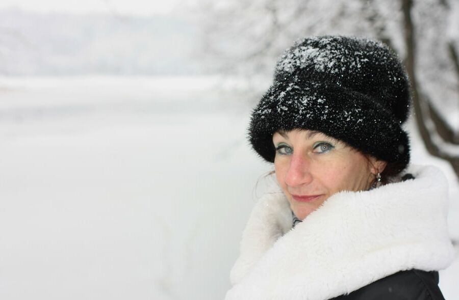 White Winter Portrait