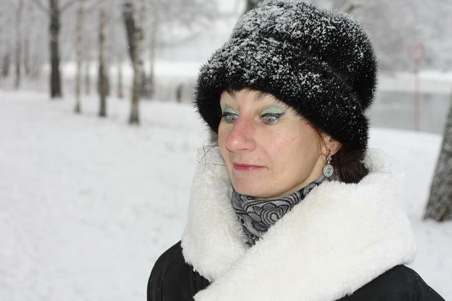 White Winter Portrait