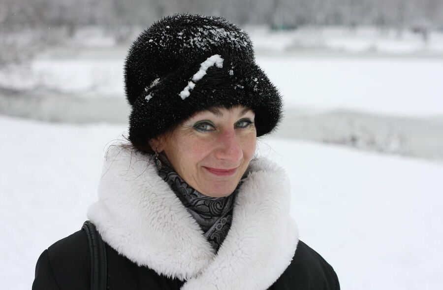 White Winter Portrait