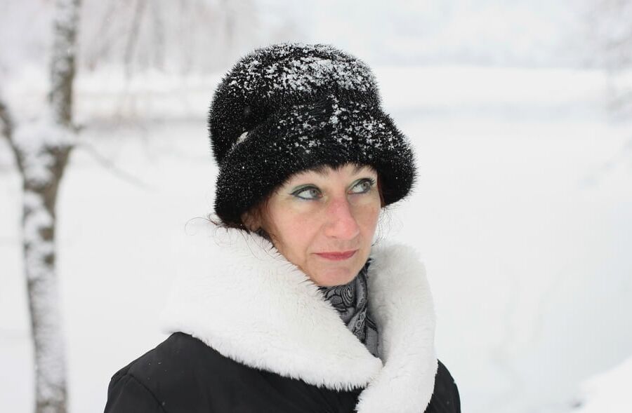 White Winter Portrait