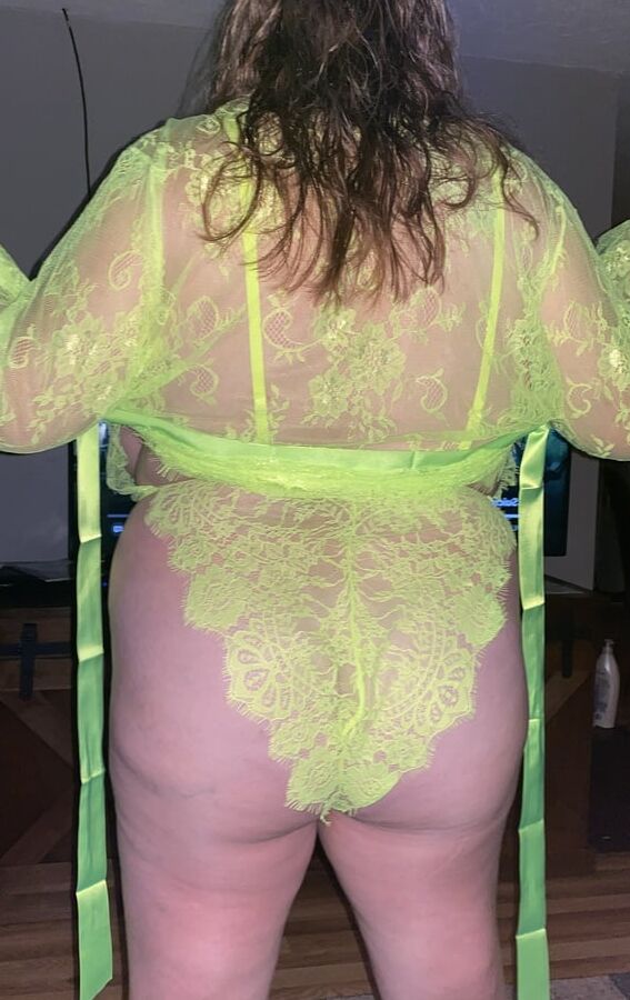 BBW neon lingerie