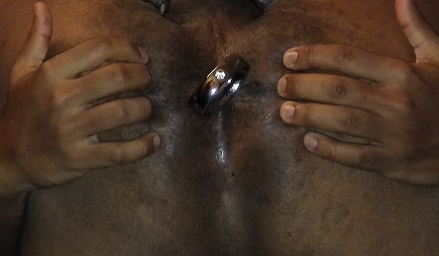 Steel Buttplug inside Indian Slut Boy