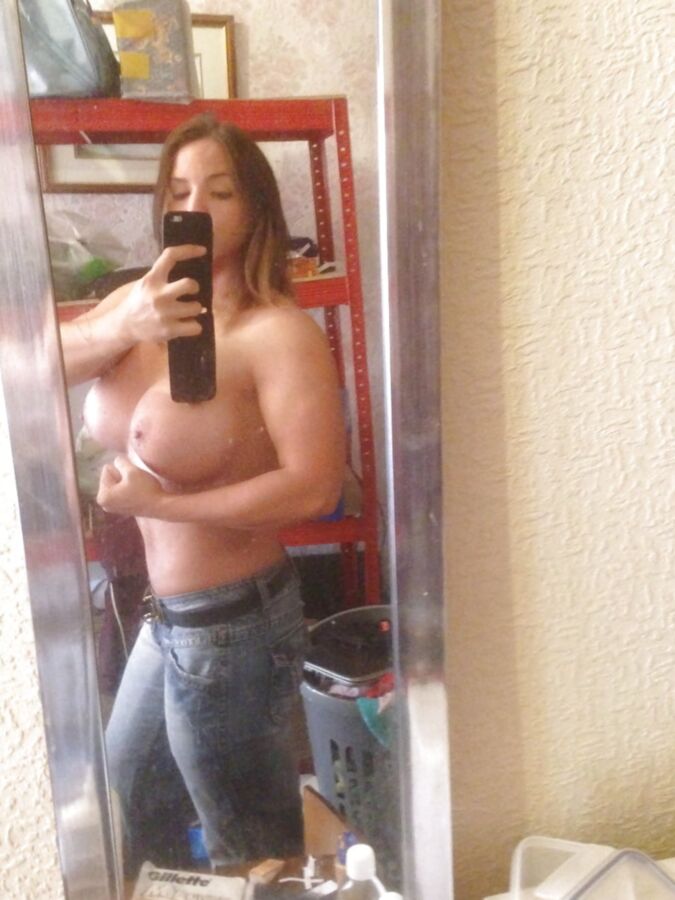 Tabbyanne sexy muscle posing striptease