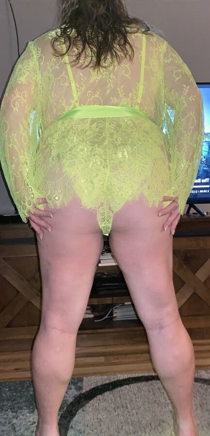 BBW neon lingerie