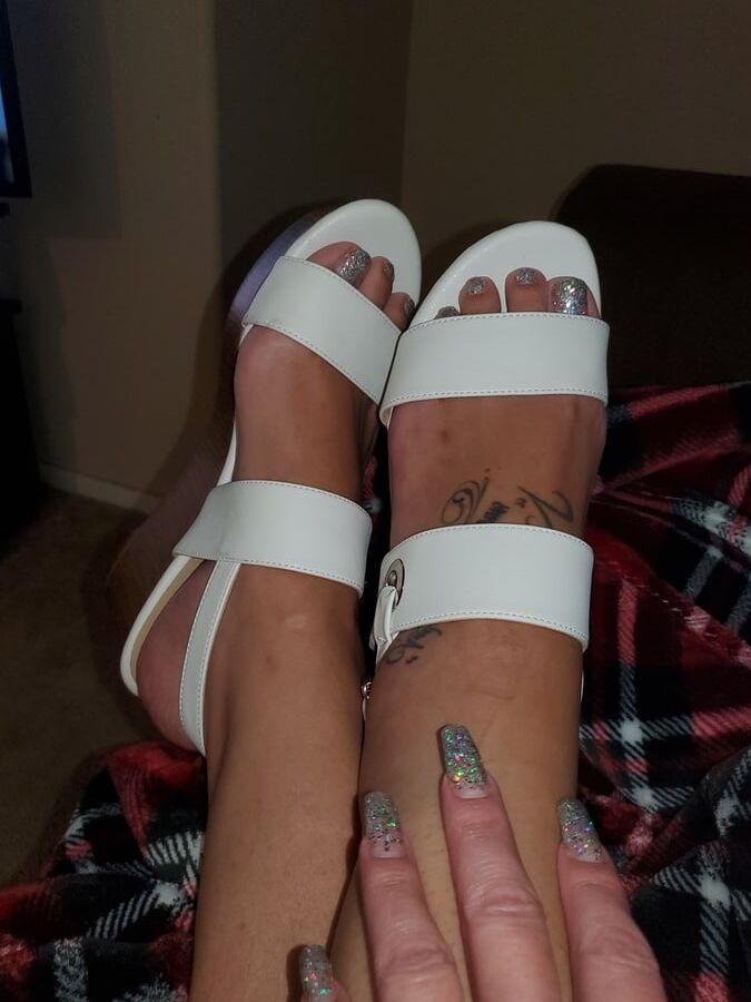 Girl loves her shoes..