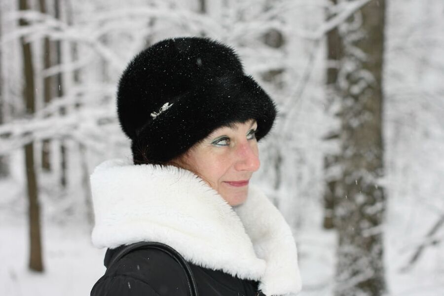 White Winter Portrait
