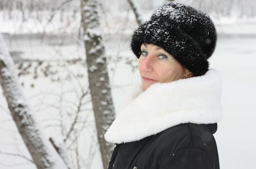 White Winter Portrait
