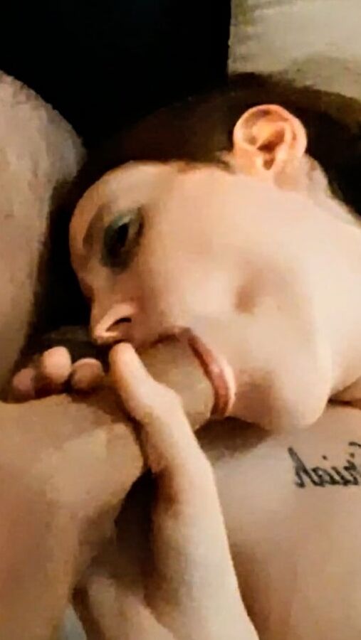 Redhead cock sucking and facial