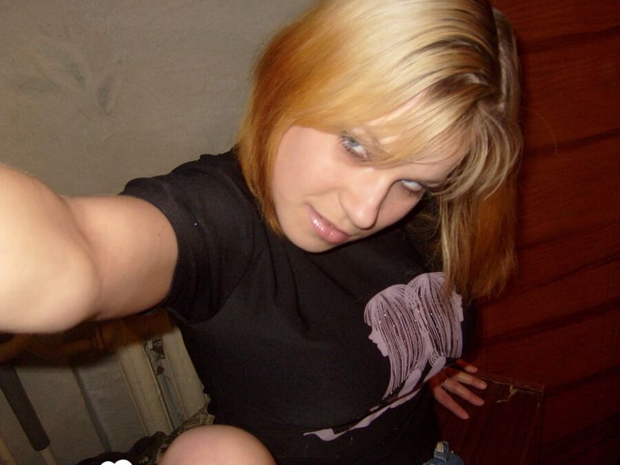 Horny babe shows off her red panties