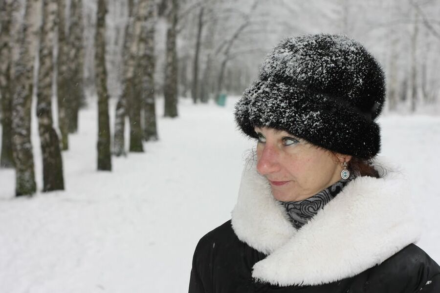 White Winter Portrait