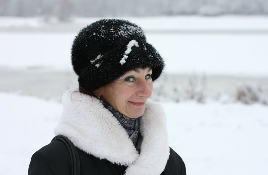 White Winter Portrait