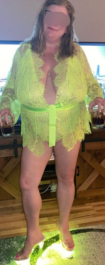 BBW neon lingerie