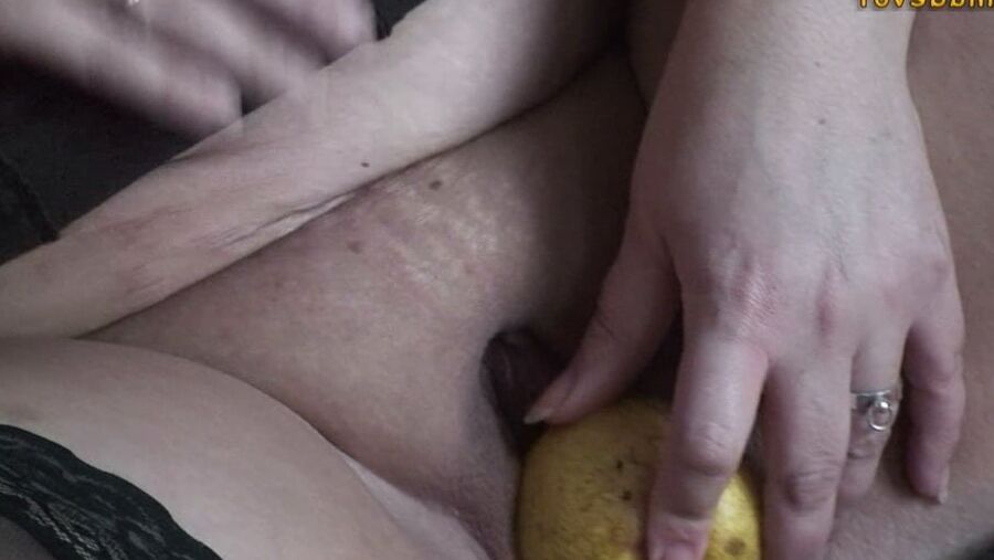 A PEAR my hot cunt