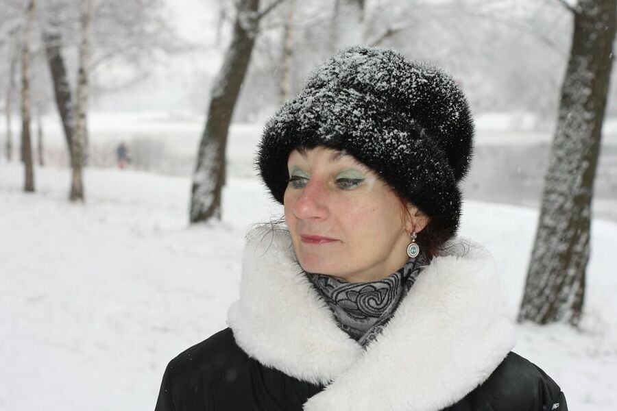 White Winter Portrait
