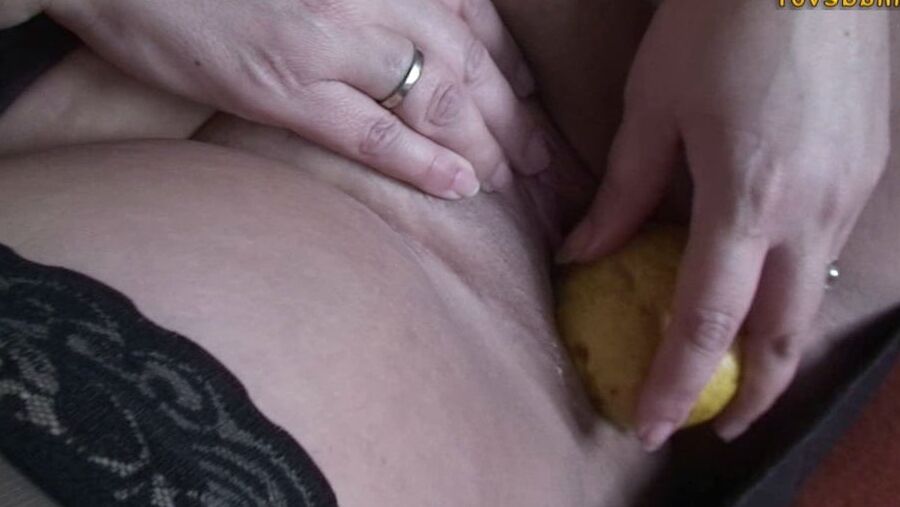 A PEAR my hot cunt