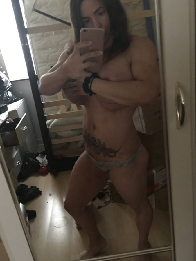 getting ready to go out clubbing with these big titties!