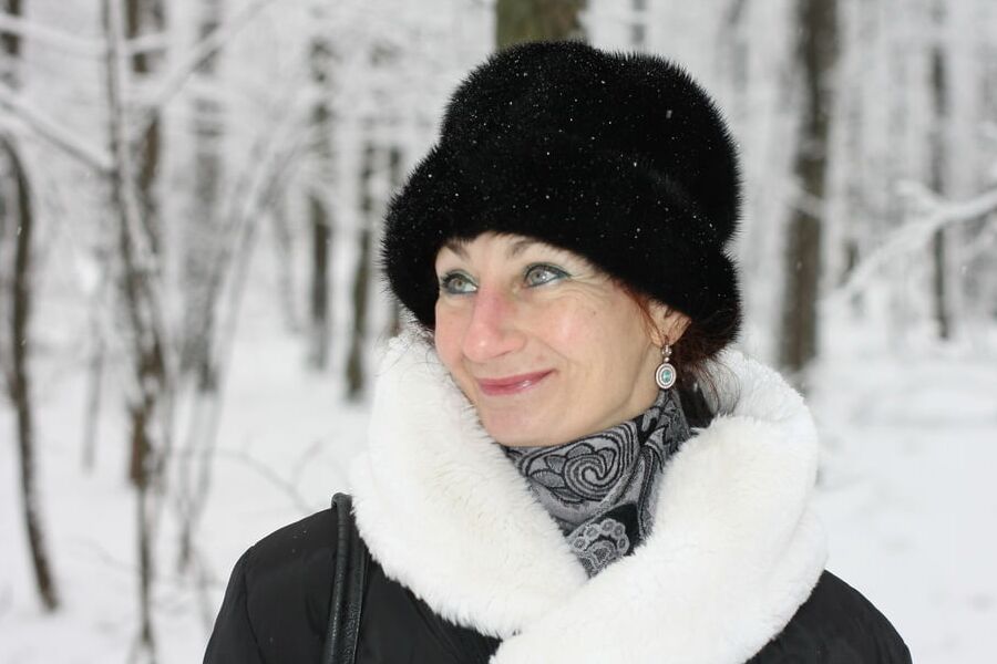 White Winter Portrait