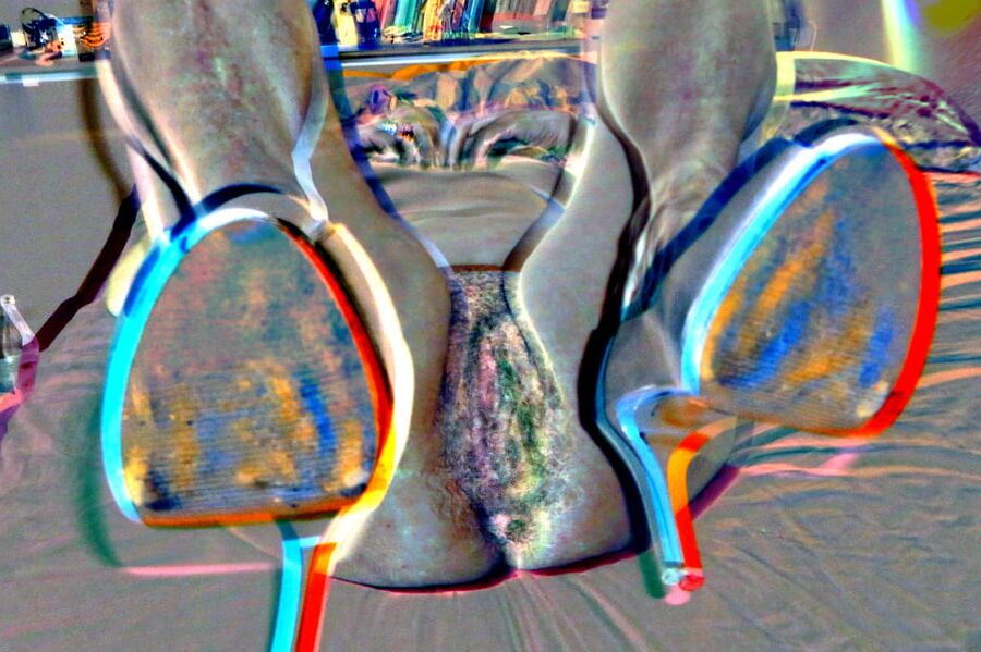 Random pics blue heels of my wife