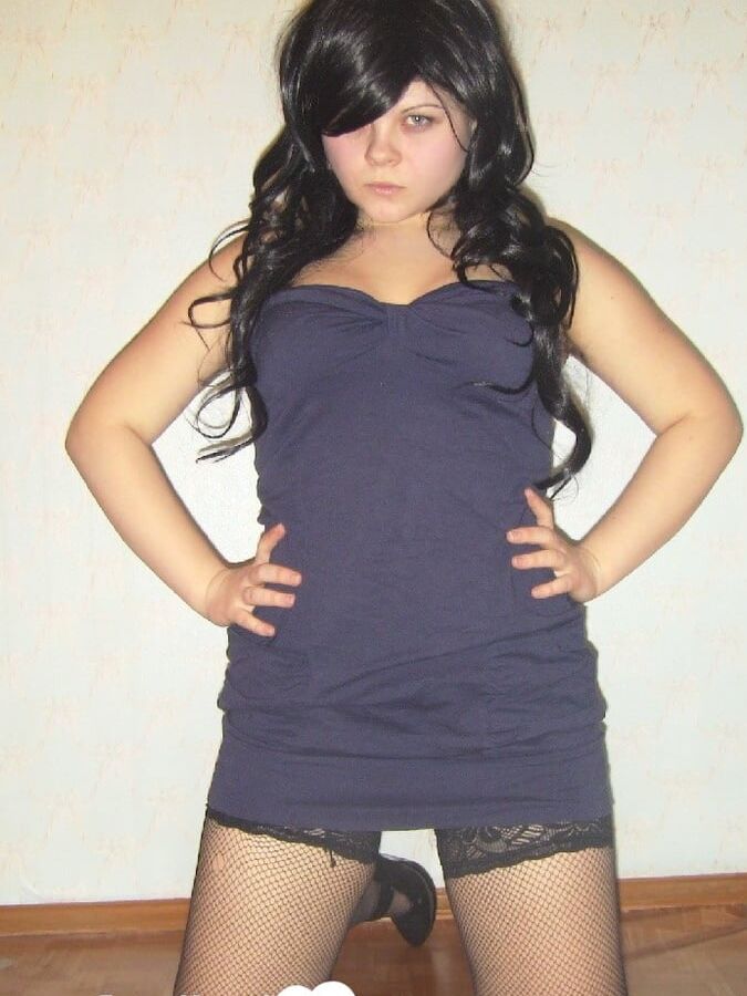 Girlfriend in stockings showing off her desirable body