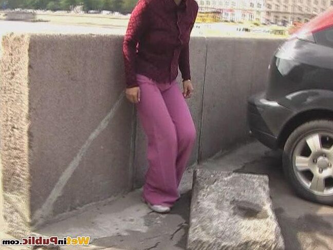 Peeing in the car park