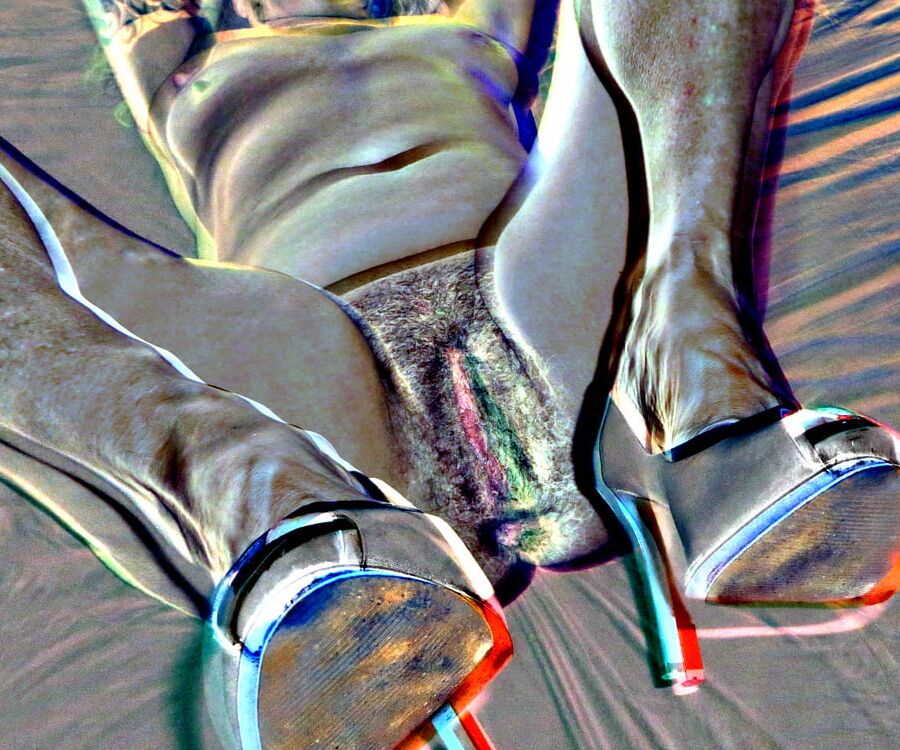 Random pics blue heels of my wife