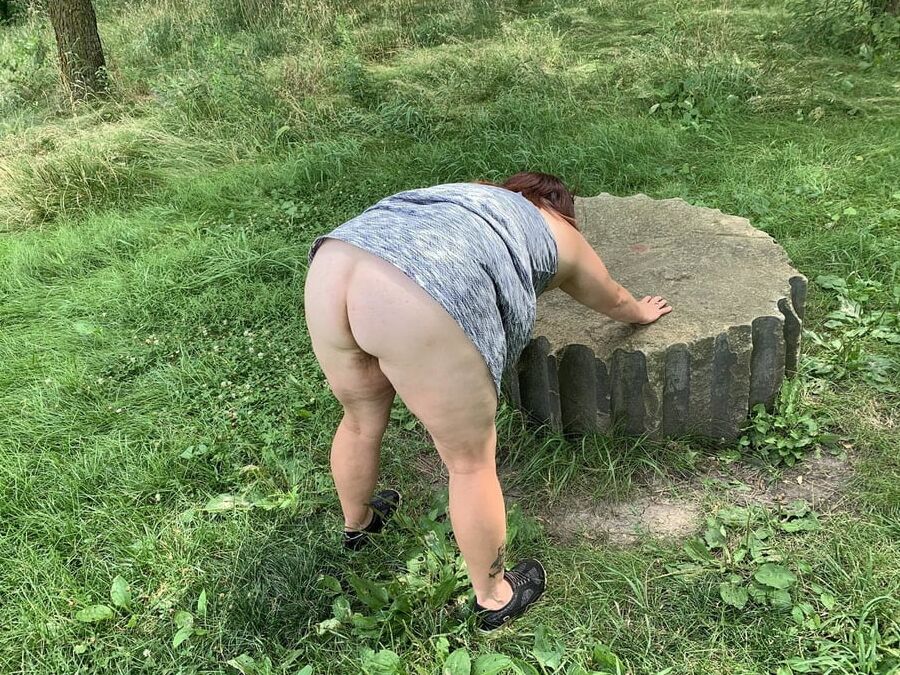 Sexy BBW Outdoors at the Park