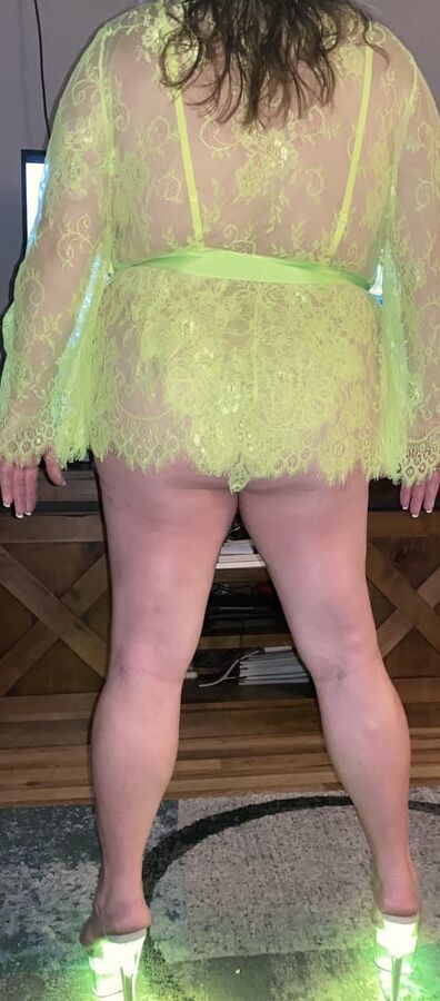 BBW neon lingerie