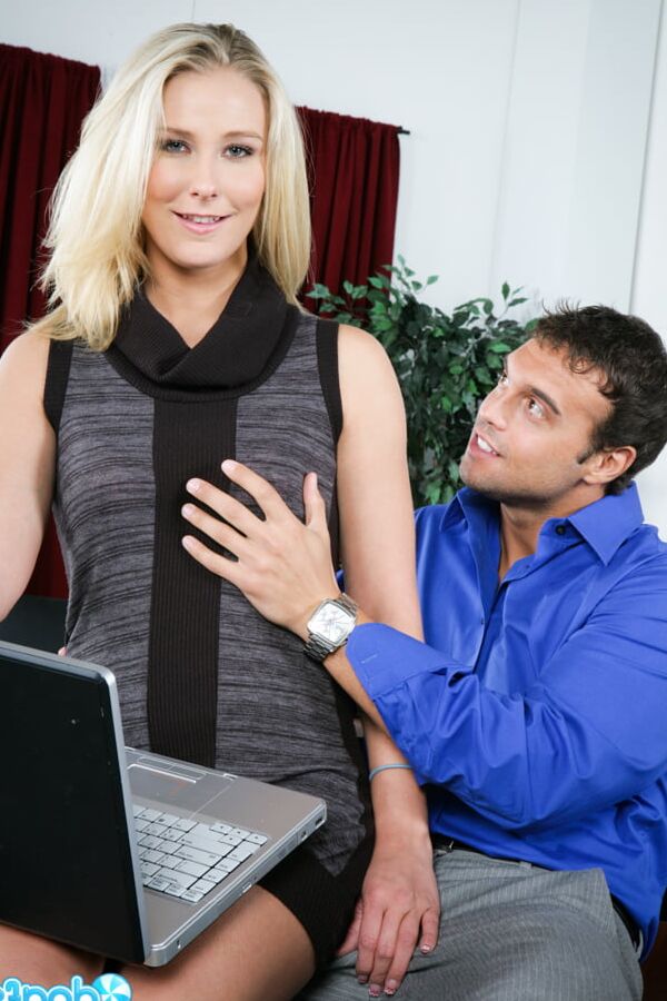 Natalie Norton Gets Called Into Her Bosses Office For A Fuck