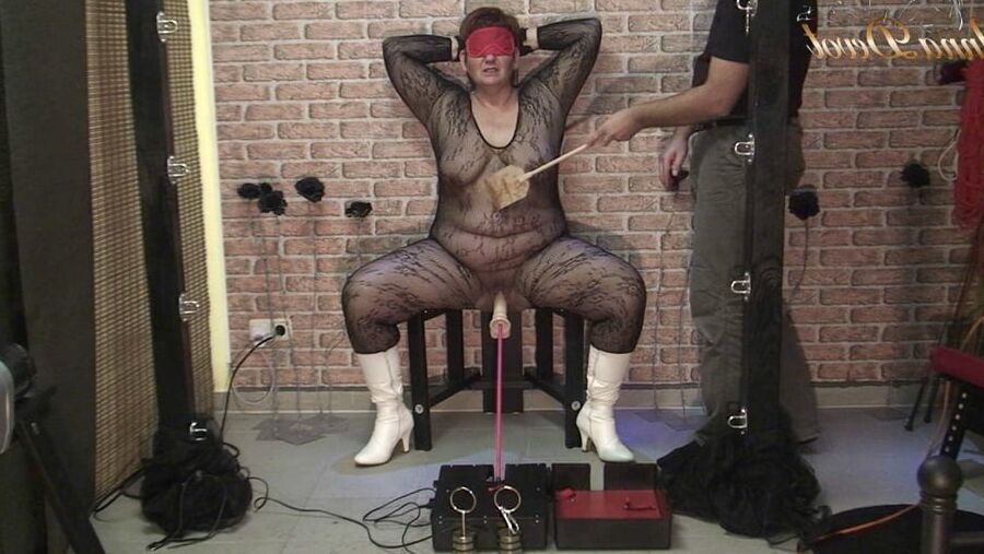 My submissive pussy and the fucking machine