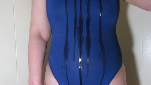 PAWG In One PIece Swimsuit Gets Wet Hot MILF