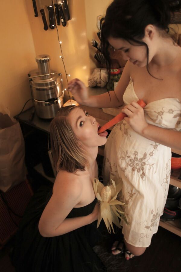 Foot feeding girls