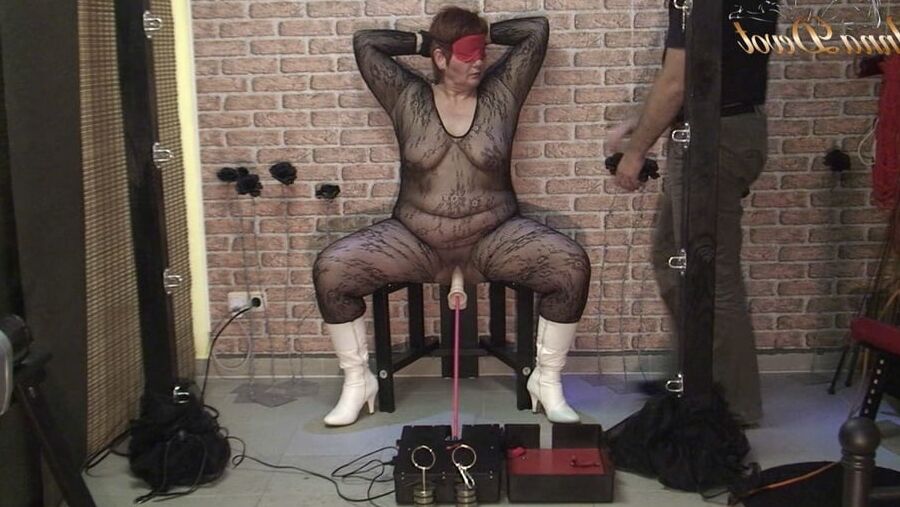 My submissive pussy and the fucking machine