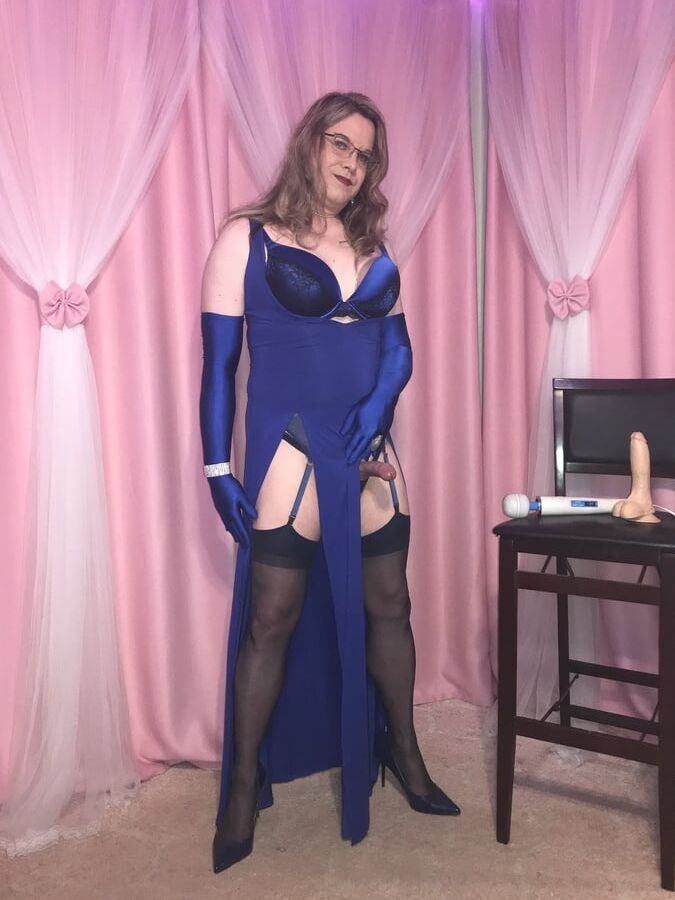 Joanie - Blue Maxi Vest Dress and Lady Marlene Part