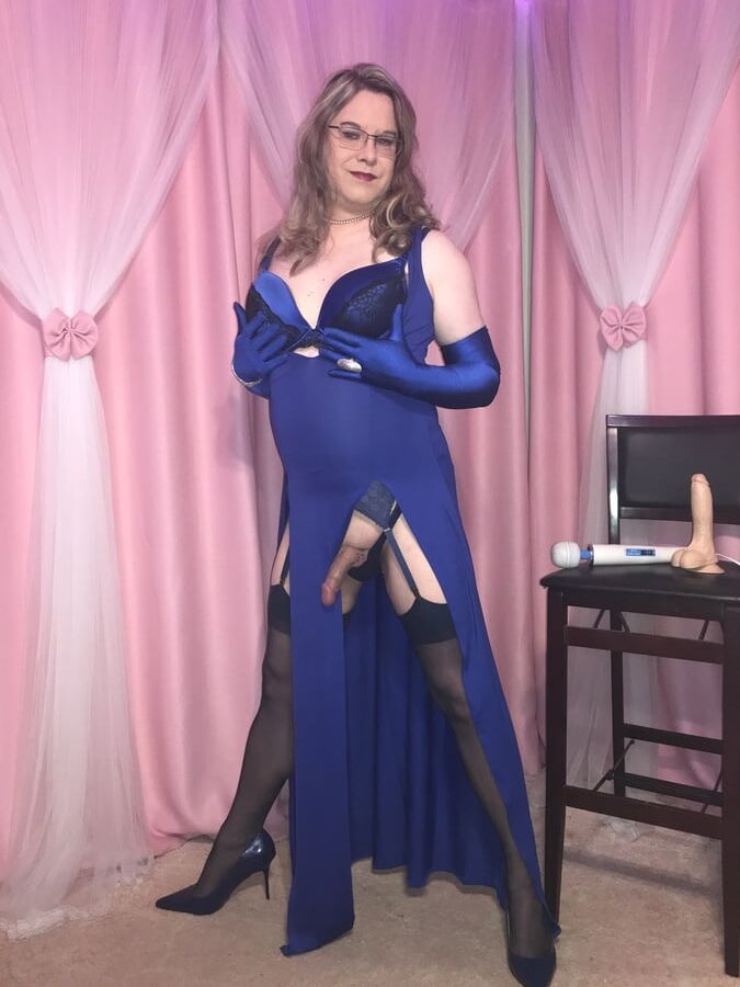 Joanie - Blue Maxi Vest Dress and Lady Marlene Part