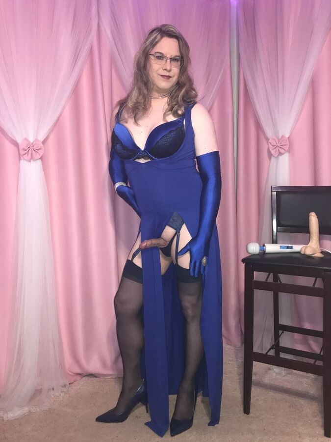 Joanie - Blue Maxi Vest Dress and Lady Marlene Part