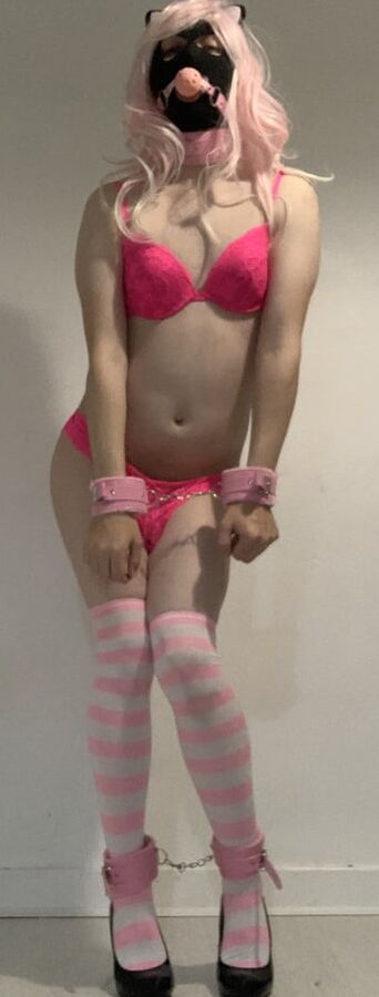 Pink TS Bimbo Slave