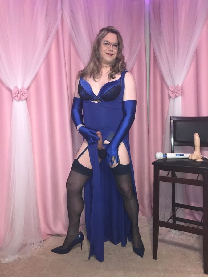 Joanie - Blue Maxi Vest Dress and Lady Marlene Part