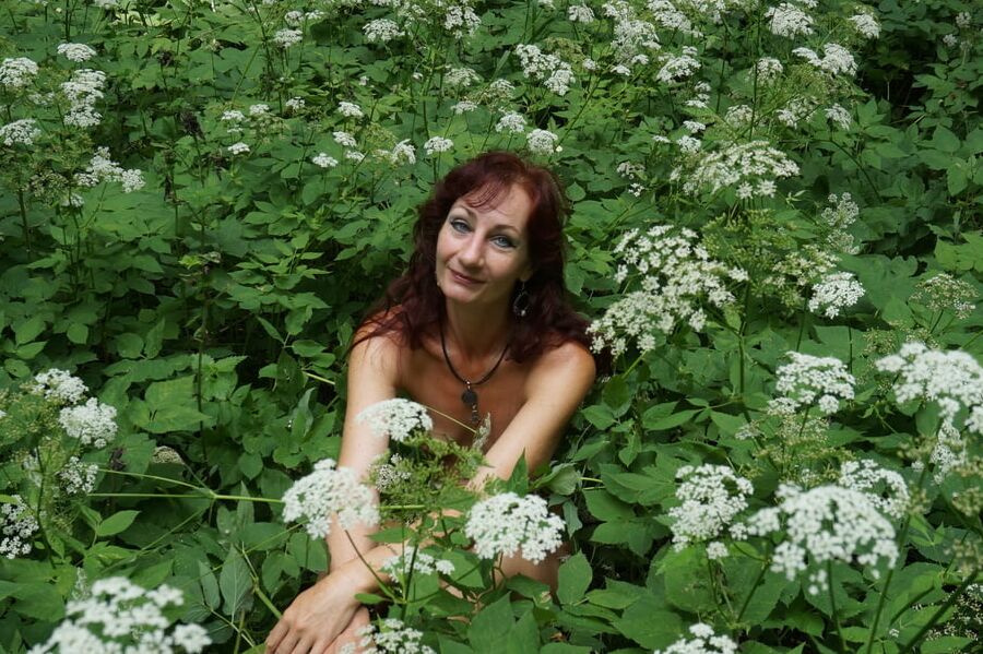 In White Flowers