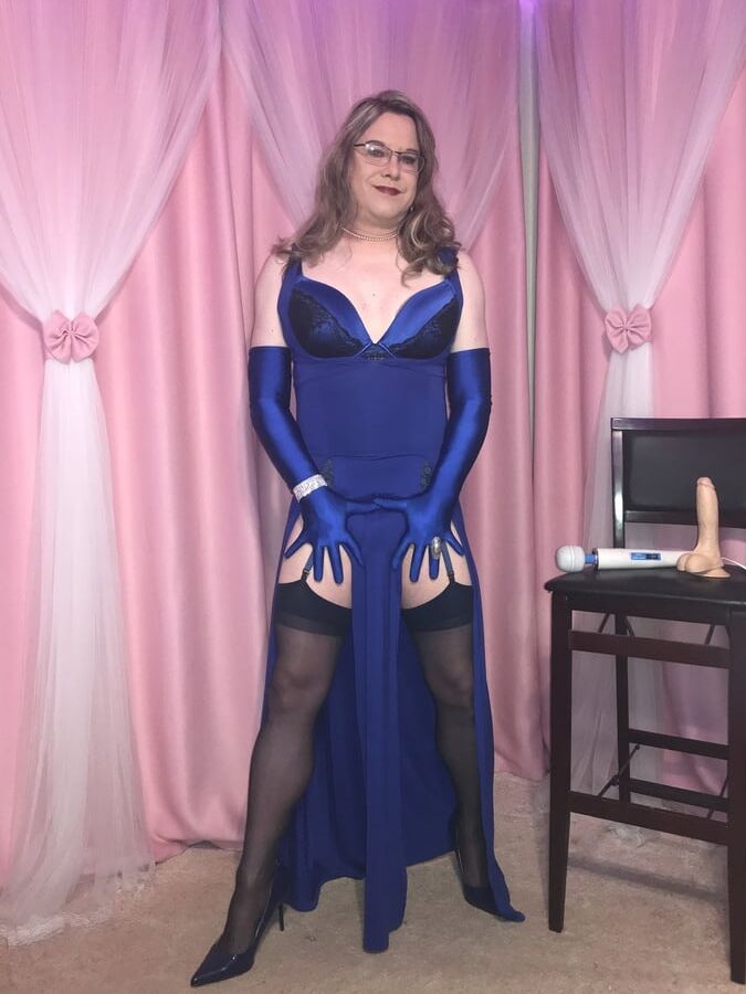 Joanie - Blue Maxi Vest Dress and Lady Marlene Part