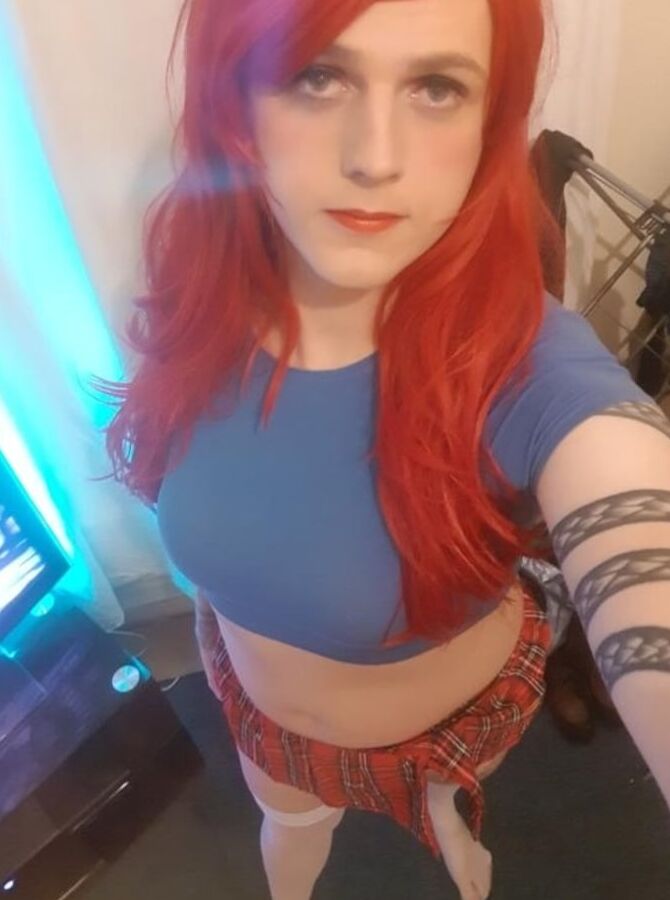 Sissy crossdresser UK faggot slave