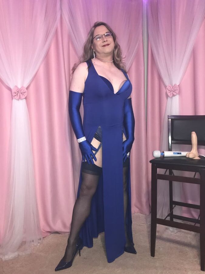 Joanie - Blue Maxi Vest Dress and Lady Marlene Part