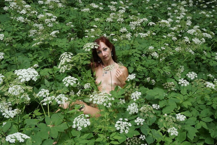 In White Flowers