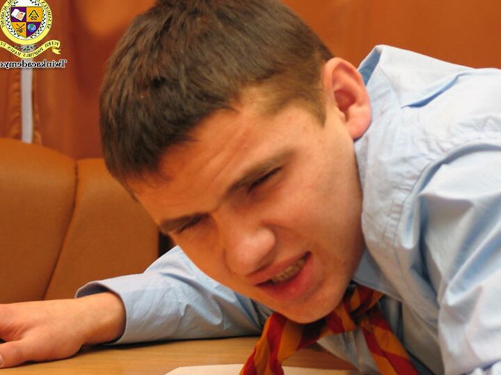 Marty gets spanked in detention by the headmaster